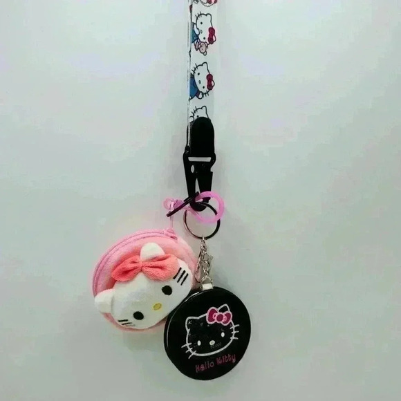 Hello Kitty Coin Purse Keychain & Mirror Keychain Bundle - Picture 6 of 7
